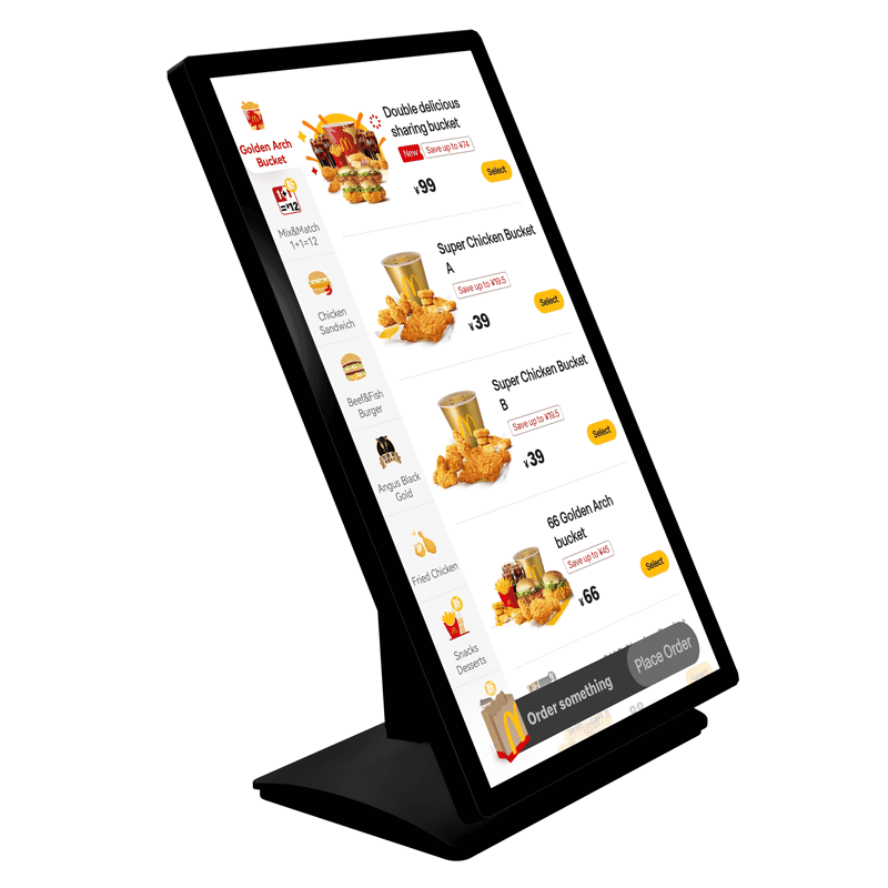 15.6/18.5/21.5/24 Inch Countertop Self Order Touch Monitor - Huaview ...