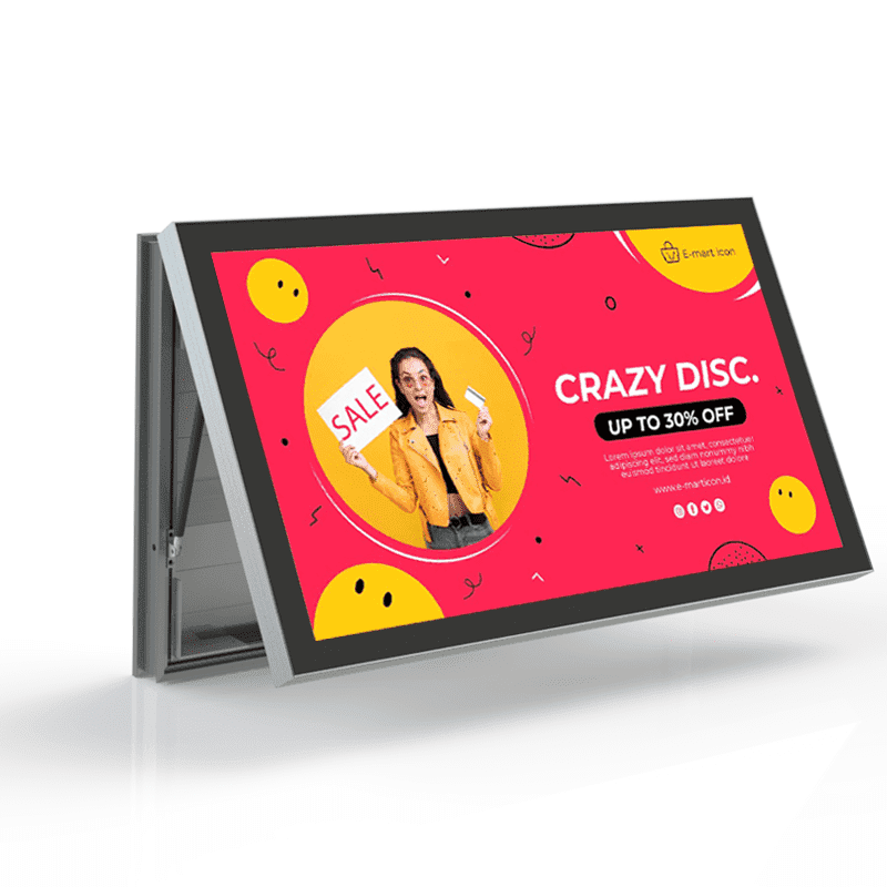 43 49 55 65 75 INCH Wall Mounted Outdoor LCD Digital Signage